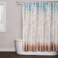 Saturday Knight Woodland Walk Shower Curtain In Teal Bed Bath Beyond