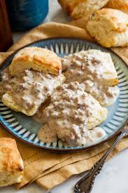 Image result for sausage gravy biscuits