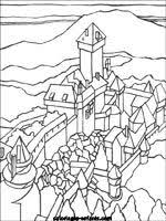 Coloriages Et Jeux De Chateaux Forts Coloriage Chateau Coloriage Coloriage A Imprimer