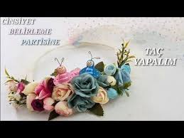 Cinsiyet Belirleme Partisine Tac Yapalim Cicek Taclar Parti Tac