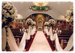 Beautifully Decorated Church Something Like This But Modern Ceremony Decorations Church Wedding Church Aisle Wedding Decor Elegant
