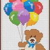 Teddy cross stitch patterns free. 1