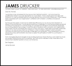 Accountant Assistant Cover Letter Sample Cover Letter Templates Examples