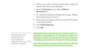 It can be used to find the absorption spectrum of different liquids and find absorption spectrums. The Following Questions Are About The Spectroscopy Chegg Com