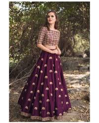 Maybe you would like to learn more about one of these? Beautiful Wine Color Lehenga And Blouse With Hand Embroidery Work From Mythili Meenakshi Colle Indian Fashion Dresses Party Wear Lehenga Indian Gowns Dresses