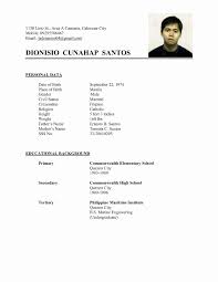 Resume Format Undergraduate Resume Templates Bio Data For Marriage Job Resume Format Unique Resume Template
