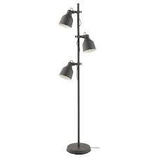 Lauters Floor Lamp With Led Bulb Ash White Ikea In 2020 Ikea Floor Lamp Lamp Reading Lamp Floor