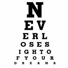 Never Lose Sight Of Your Dreams Beautiful Chic Lifestyle Instafashion Instastyle Instabeauty Bossbabe Motivatio Eye Chart Art Eye Chart Eye Exam Chart