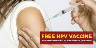 The hpv vaccine helps protect you against hpv infections that can lead to cancer later in life. Unmarried Women Born From 1991 1996 To Be Given Free Hpv Vaccination Johor Now