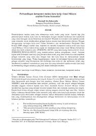 Menjual dan membeli alat untuk sapu lantai suatu keadaan apabila para. Pdf Perbandingan Komponen Makna Kata Kerja Visual Melayu Analisis Frame Semantics Rusmadi Baharudin Academia Edu