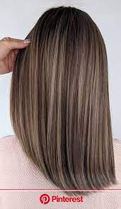 Dark brown hair looks great when there is a lot of movement and motion to the hair. Perfect Medium Length Haircuts Brown Hair With Blonde Highlights Brown Hair Shades Brown Hair Balayage Clara Beauty My