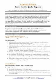 Quality Engineer Resume Samples | Qwikresume