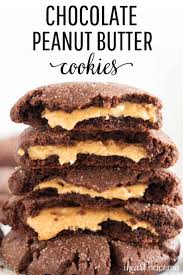 Peanut Butter Stuffed Chocolate Cookies I Heart Naptime Recipe Chocolate Cookies Chocolate Peanut Butter Cookies Peanut Butter Cookies