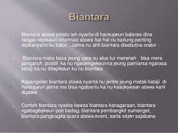 Fungsi bagian hal dalam surat adalah memberi petunjuk pada pembaca. Biantara Basaha Sunda
