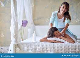 Lesbian massage mother and daughter
