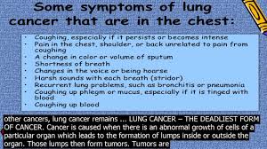Early symptoms of lung cancer are hard to notice because there's rarely pain or discomfort. When Back Pain Is Lung Cancer When Back Pain Can Point To Possible Lung Cancer If There Youtube