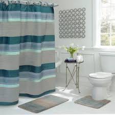 Sunset park jupiter 70 x 72 shower curtain and liner set, 14 piece. Bath Fusion Addison 30 In L X 18 In W 15 Piece Bath Rug And Shower Curtain Set In Pink And Blue Ymb006539 The Home Depot
