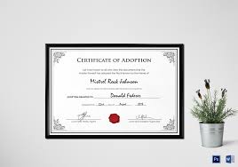 The certificate of birth is a legal document afford by the government authority after verifying the criteria of this certificate. Adoption Birth Certificate Design Template In Psd Word