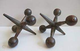 Metal jacks suppliers looking to purchase large quantities in bulk. Large Vintage Metal Pop Art Jacks Game Piece Toy Pair Bookend Sculpture 537982217
