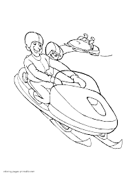 Coloring pages for children are a favorite item, since they can be discovered in any library or store for children. Snowmobile Coloring Sheets Coloring Pages Printable Com
