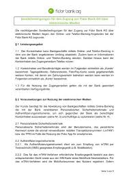 Welche erfahrungen haben fidor bank kunden gemacht? Sonderbedingungen Fur Den Zugang Zur Fidor Bank Ag Uber