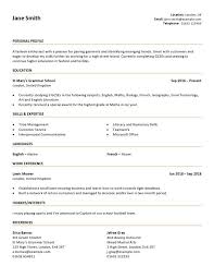 Make your contact details obvious How To Write A Cv As A Teenager With Examples Writing A Cv Teacher Resume Examples Cv Examples