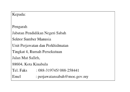 Setakat ini, kota kinabalu mencatatkan 160 kes positif, manakala putatan dengan 11 kes dan penampang 17 kes. Alamat Unit Perjawatan Dan Perkhidmatan Docx