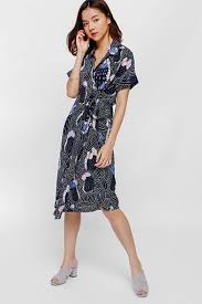 Angeria Printed Sash Shirt Dress Online Dress Shopping Dresses Shirt Dresses Online