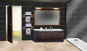 I made everything in this myself. Int Bathroom Day Episode Interactive Backgrounds Episode Backgrounds Anime Background