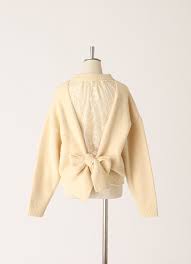 後ろレースニット 通販 公式 ナイスクラップ one after another nice claup 冬 ファッション レディース コート レース ニット セーターレディース