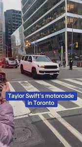 Taylor Swift Motorcade Causes Traffic Interruption in Toronto | TikTok