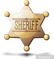 Sheriff (vereinigte staaten) — lee baca, der gegenwärtige sheriff des los angeles county … Aufkleber Sheriff Stern Pixers Wir Leben Um Zu Verandern