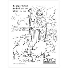 Download this adorable dog printable to delight your child. I Will Lead You Along Coloring Page Printable Doctrine And Covenants Coloring Page