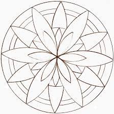 Dessiner la rosace m'a rappellé celles que je faisais à l'école avec un compas ! Coloriage D Un Mandala A La Rosace A 12 Branches Mandala Tete A Modeler