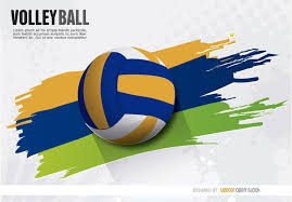 Volleyball Painted Wake Ball Volleyball Sport Poster Design Ball