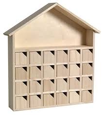 New House Shaped Advent Calendar Wooden Advent Calendars Plain Wooden Boxes Plaques Letters More Craftmill