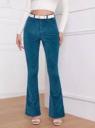 Your permission will be confirmed if you continue using this website. High Waist Cord Flare Leg Pants Without Belt Shein Eur