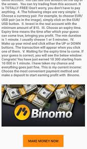 With this feature, you will have unlimited money in your playing account. Binomo Make Money For Android Apk Download