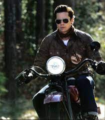 This Brown Leather Jacket Is A Heaven Of Buttons As You Can See A Lot Of Stylish Buttons Are Present All Over The Br Brad Pitt Leather Jacket Men Pitt Panthers