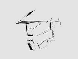 Master Chief Minimal Halo Tattoo Gaming Tattoo Halo Drawings