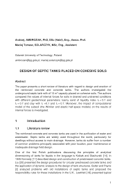 A septic tank is an underground chamber made of concrete, fiberglass, or plastic through which domestic wastewater flows for basic treatment. Pdf Design Of Septic Tanks Placed On Cohesive Soils