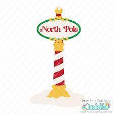 Download North Pole Sign Svg File Clipart For Cricut Silhouette