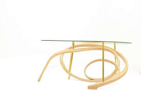 And due to it's design, no assembly is needed when it. Bent Wood Coffee Table With Brass Elements By Raka Studio For Sale At Pamono