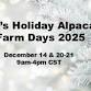 DJ's Holiday Alpaca Farm Days event image