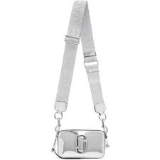 Marc Jacobs Silver Small Mirrored Snapshot Camera Bag Marc Jacobs