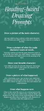 So find a few projects and check your art stash, your kitchen, or your recycling bin. Reading Based Drawing Prompts For Kids Improve Reading Comprehension Drawing Prompt Improve Reading Skills