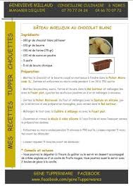 Moelleux Au Chocolat Blanc Recette Tuperware Recette Tupperware Plat Tupperware