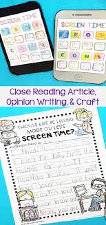 Screen Time A Relevant Opinion Writing Topic For Kids Life Between Summers Opinion Writing Writing Topics Opinion Writing Topics