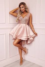 Heart Broken Pink Gold Sequin Multi Layer Cocktail Party Skater Dress In 2020 Gold Cocktail Dress Cocktail Party Skater Dress Party Skater Dresses