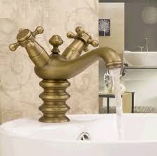 Simple enough to pair with any complementary vigo vessel sink, the niko faucet is sure to make a statement in every bathroom where it is easily installed. Classical Bathroom Single Hole Antique Brass Basin Faucet Double Handle Sink Mixer Tap